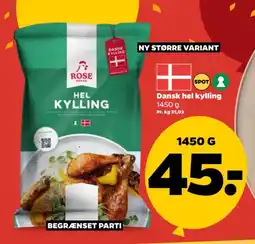Netto Dansk hel kylling tilbud