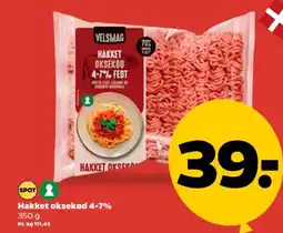 Netto Hakket oksekød 4-7% tilbud