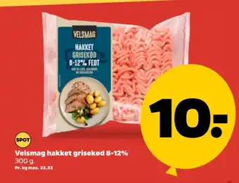 Netto Velsmag hakket grisekød 8-12% tilbud