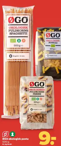 Netto ØGO økologisk pasta tilbud