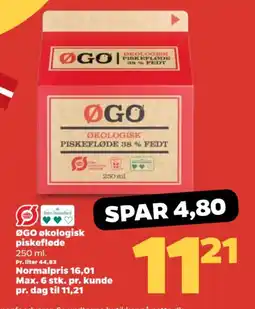 Netto Øgo økologisk piskefløde tilbud