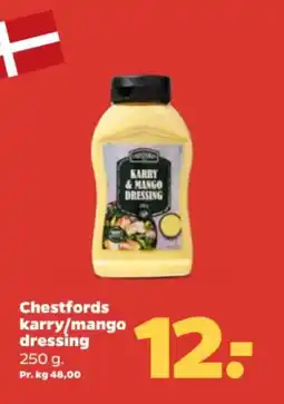 Netto Chestfords karry/mango dressing tilbud