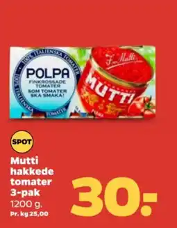 Netto Mutti hakkede tomater tilbud