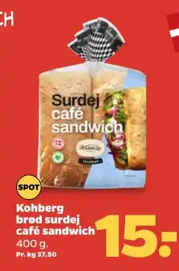 Netto Kohberg brød surdej café sandwich tilbud