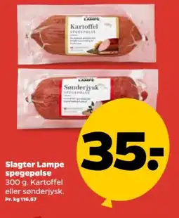 Netto Slagter Lampe spegepølse tilbud