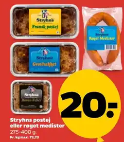 Netto Stryhns postej eller røget medister tilbud