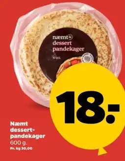 Netto Næmt dessert- pandekager tilbud