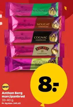 Netto SPOT Anthon Berg marcipanbrød tilbud