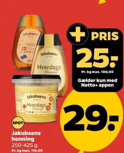 Netto Jakobsens honning tilbud