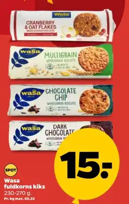 Netto Wasa fuldkorns kiks tilbud