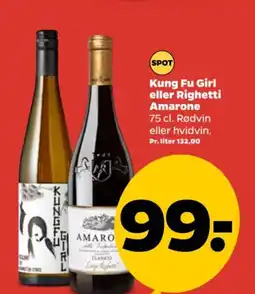 Netto Kung Fu Girl eller Righetti Amarone tilbud