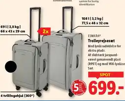 Lidl Esmara trolleyrejsesæt tilbud