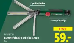 Lidl Parkside sammefoldelig arbejdslampe tilbud