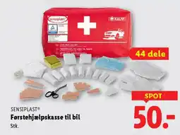 Lidl Sensiplast førstehjælpskasse til bil tilbud