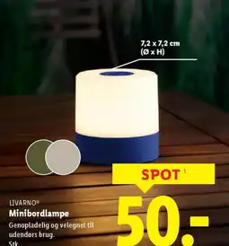 Lidl Livarno minibordlampe tilbud