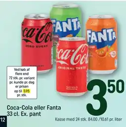 REMA 1000 Coca-Cola eller Fanta Ex. pant tilbud