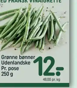 REMA 1000 Grønne bønner Udenlandske tilbud