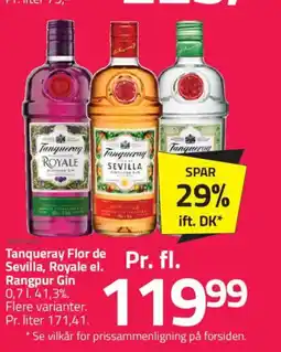 Fleggaard Tanqueray Flor de Sevilla, Royale el. Rangpur Gin tilbud