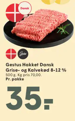 SPAR Gestus Hakket Dansk Grise- og Kalvekød 8-12 % tilbud