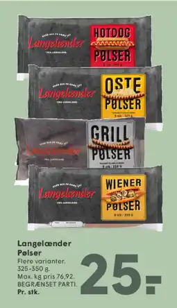 SPAR Langelænder Pølser tilbud