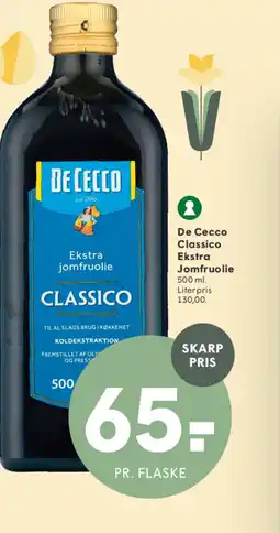 SPAR De Cecco Classico Ekstra Jomfruolie tilbud