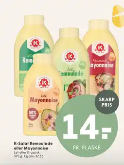 SPAR K-Salat Remoulade eller Mayonnaise tilbud