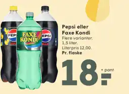 SPAR Pepsi eller Faxe Kondi tilbud