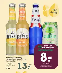 SPAR Breezer, Somersby, Grimbergen eller 1664 tilbud