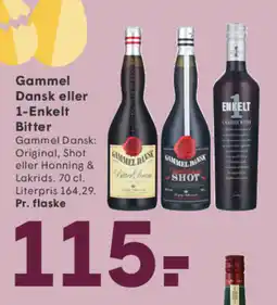 SPAR Gammel Dansk eller 1-Enkelt Bitter tilbud