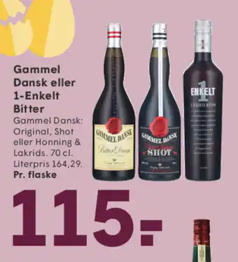 SPAR Gammel Dansk eller 1-Enkelt Bitter tilbud