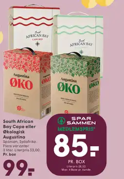 SPAR South African Bay Cape eller Økologisk Augustina tilbud