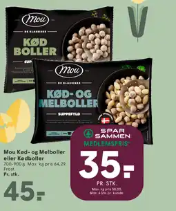 SPAR Mou Kød- og Melboller eller Kødboller tilbud