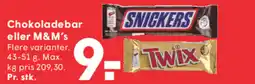 SPAR Chokoladebar eller M&M's tilbud