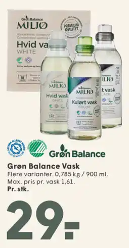 SPAR Grøn Balance Vask tilbud
