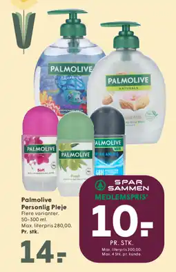 SPAR Palmolive Personlig Pleje tilbud