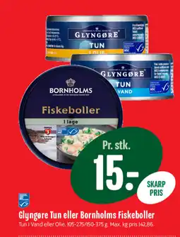 Min Købmand Glyngøre Tun eller Bornholms Fiskeboller tilbud