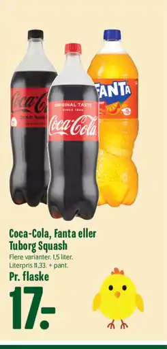 Min Købmand Coca-Cola, Fanta eller Tuborg Squash tilbud