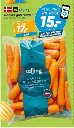 Bilka Salling Danske gulerødder tilbud