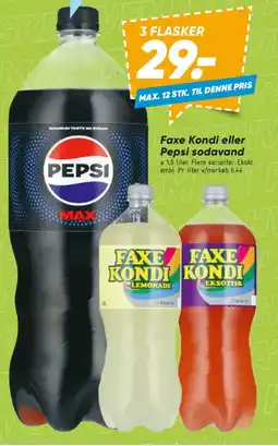 Bilka Faxe Kondi eller Pepsi sodavand tilbud