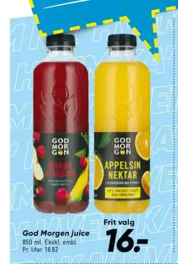 Bilka God Morgen juice tilbud