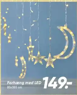Bilka Forhæng med LED tilbud