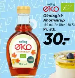 Bilka Salling Økologisk Ahornsirup tilbud