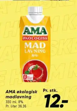Bilka AMA økologisk madlavning tilbud