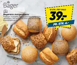 Bilka Bagerens morgenmenu tilbud