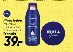 Bilka Nivea lotion tilbud