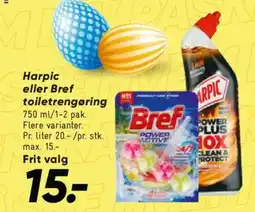 Bilka Harpic eller Bref toiletrengøring tilbud