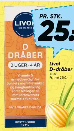 Bilka Livol D-dråber tilbud