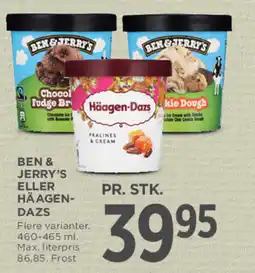 MENY BEN & JERRY'S eller HÄAGEN- DAZS tilbud