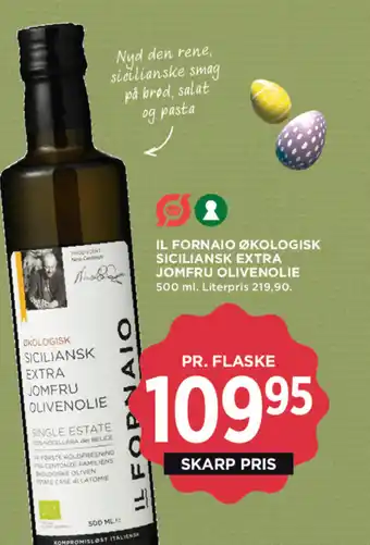 Il Fornaio økologisk siciliansk extra jomfru olivenolie