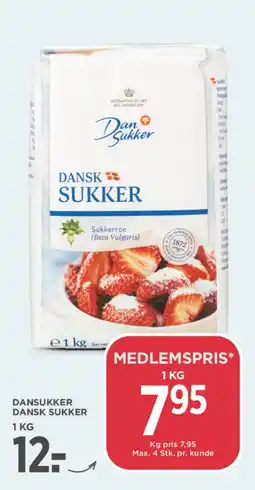 MENY DANSUKKER Dansk sukker tilbud